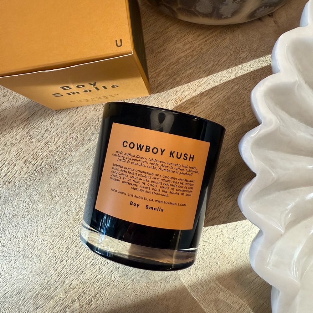 Boy Smells Cowboy Kush Black Candle - DISCONTINUED, OLD FORMULA